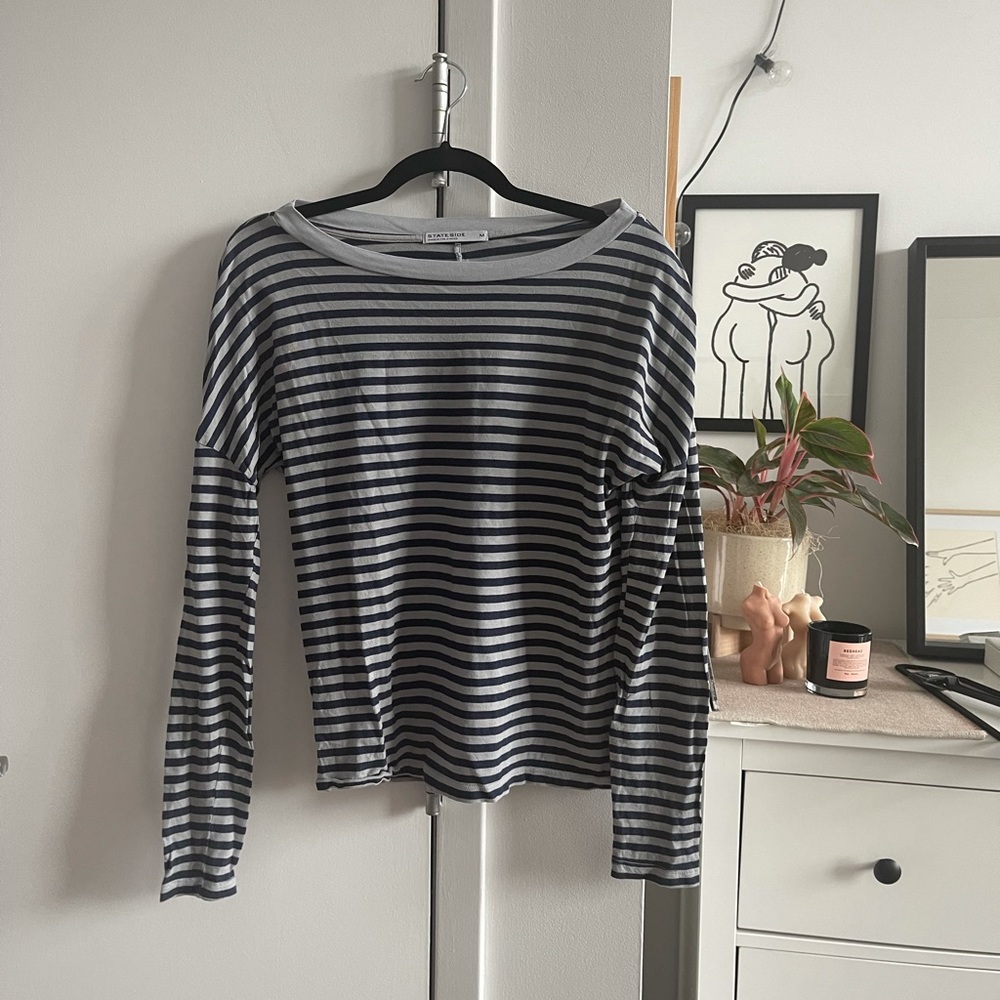 Stateside Long Sleeve Striped Sz M